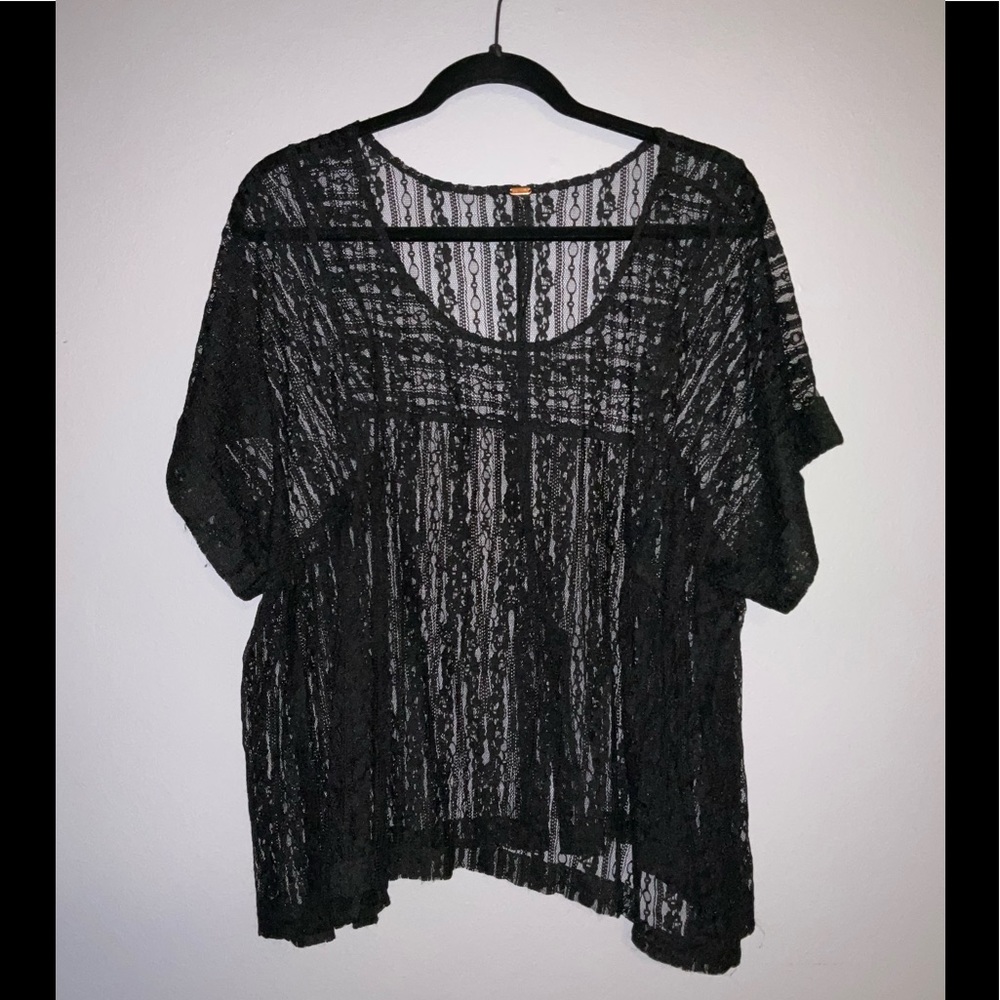 Black swim cover up
